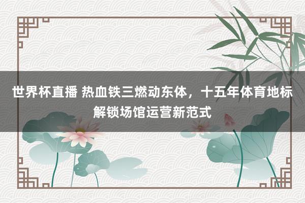 世界杯直播 热血铁三燃动东体,十五年体育地标解锁场馆运营新范式