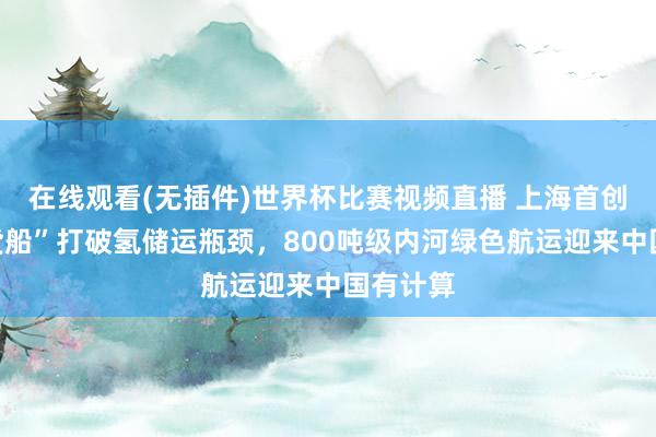 在线观看(无插件)世界杯比赛视频直播 上海首创“氢气货船”打破氢储运瓶颈，800吨级内河绿色航运迎来中国有计算