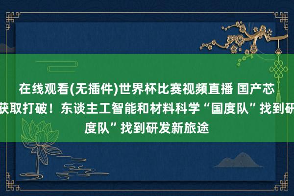 在线观看(无插件)世界杯比赛视频直播 国产芯片光刻胶获取打破!东谈主工智能和材料科学“国度队”找到研发新旅途