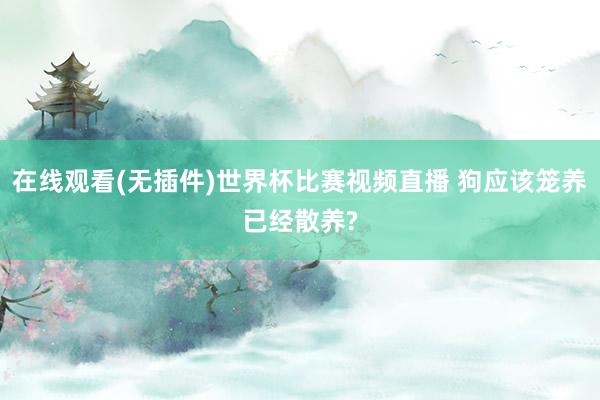 在线观看(无插件)世界杯比赛视频直播 狗应该笼养已经散养?