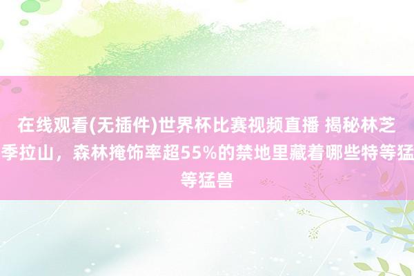 在线观看(无插件)世界杯比赛视频直播 揭秘林芝色季拉山,森林掩饰率超55%的禁地里藏着哪些特等猛兽