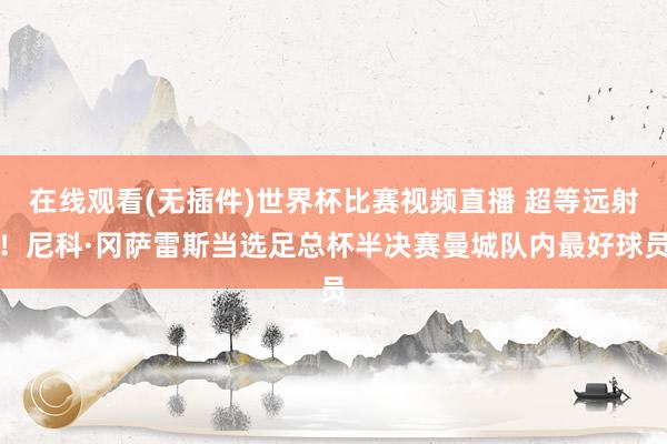 在线观看(无插件)世界杯比赛视频直播 超等远射！尼科·冈萨雷斯当选足总杯半决赛曼城队内最好球员