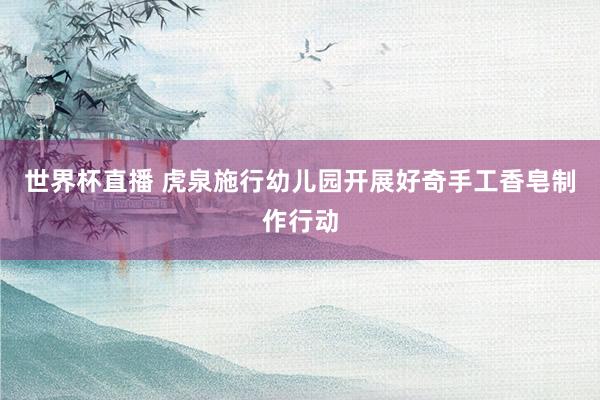 世界杯直播 虎泉施行幼儿园开展好奇手工香皂制作行动