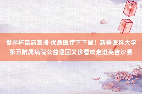 世界杯高清直播 优质医疗下下层!新疆医科大学第五附属病院公益巡回义诊看成走进英吉沙县