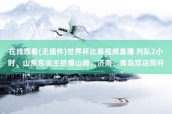 在线观看(无插件)世界杯比赛视频直播 列队2小时、山东东谈主挤爆山姆,济南、青岛双店同开