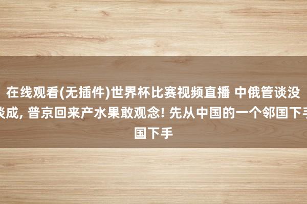 在线观看(无插件)世界杯比赛视频直播 中俄管谈没谈成, 普京回来产水果敢观念! 先从中国的一个邻国下手