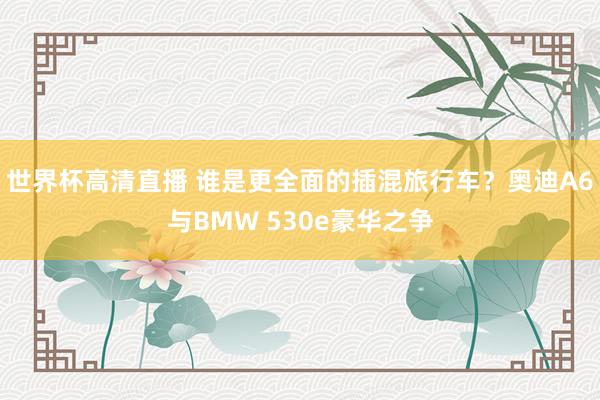 世界杯高清直播 谁是更全面的插混旅行车?奥迪A6与BMW 530e豪华之争