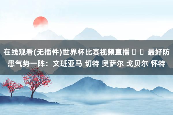 在线观看(无插件)世界杯比赛视频直播 ⭐️最好防患气势一阵:文班亚马 切特 奥萨尔 戈贝尔 怀特