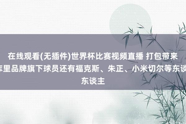 在线观看(无插件)世界杯比赛视频直播 打包带来~库里品牌旗下球员还有福克斯、朱正、小米切尔等东谈主